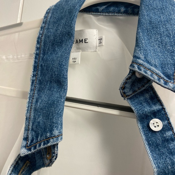 $498 Frame Atelier sheer blouse - Picture 2 of 4